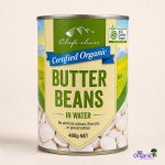 Chef's Choice Organic Butter Beans - In Water 400g (Australia)