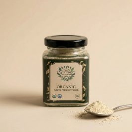TGA – Organic White Pepper Powder in Glass Bottle, 100g