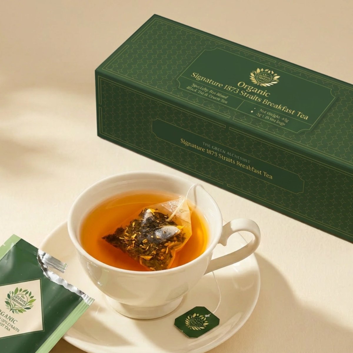 TGA Organic Signature 1873 Straits Breakfast Tea Bags in Gift Box