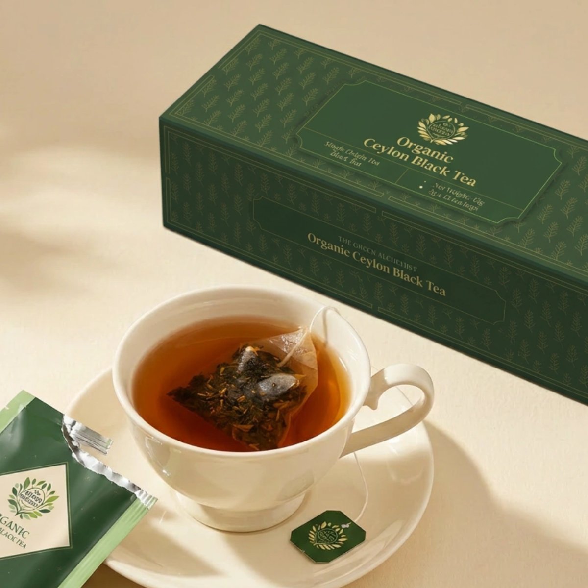 TGA Organic Ceylon Black Tea Bags in Gift Box
