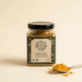 TGA – Organic Turmeric Powder in Glass Bottle, 104g